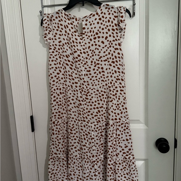 Black and Brown Sleeveless Crew Neck Mini Sundress - Picture 6 of 9